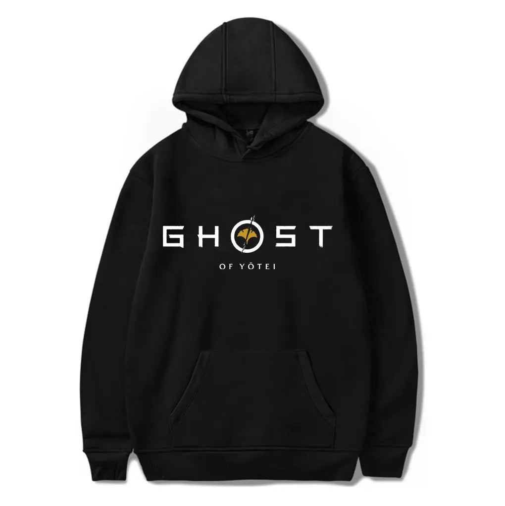 Sweat à capuche noir Ghost of Yotei
