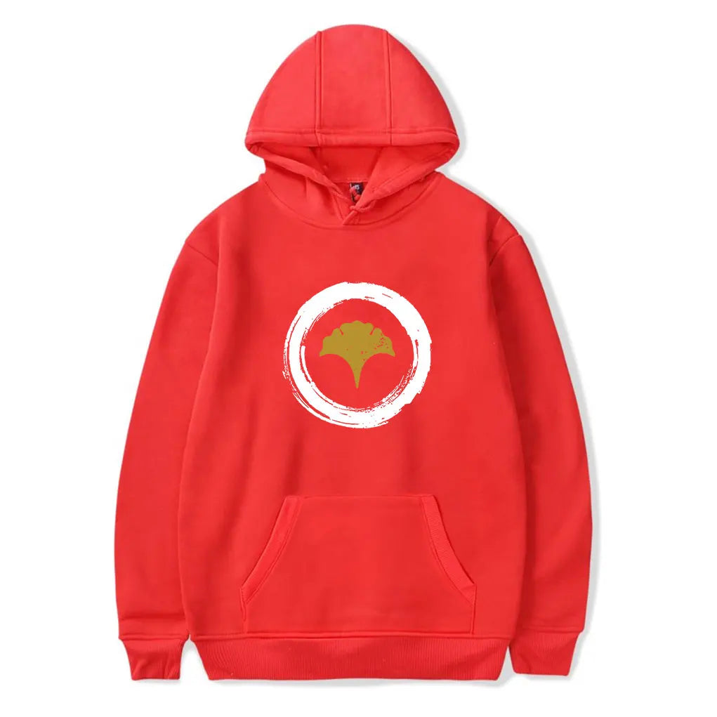 Ghost of Yotei Red Hoodie - Yotei Logo