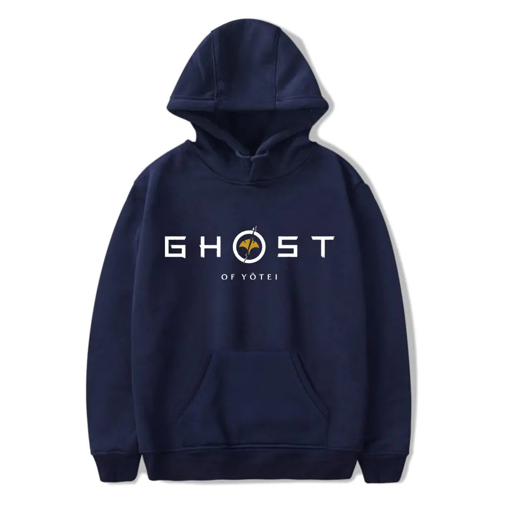 Sweat à capuche noir Ghost of Yotei