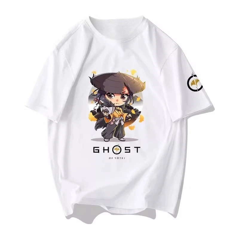 Ghost of Yotei Atsu T-shirt - Kawaii - White