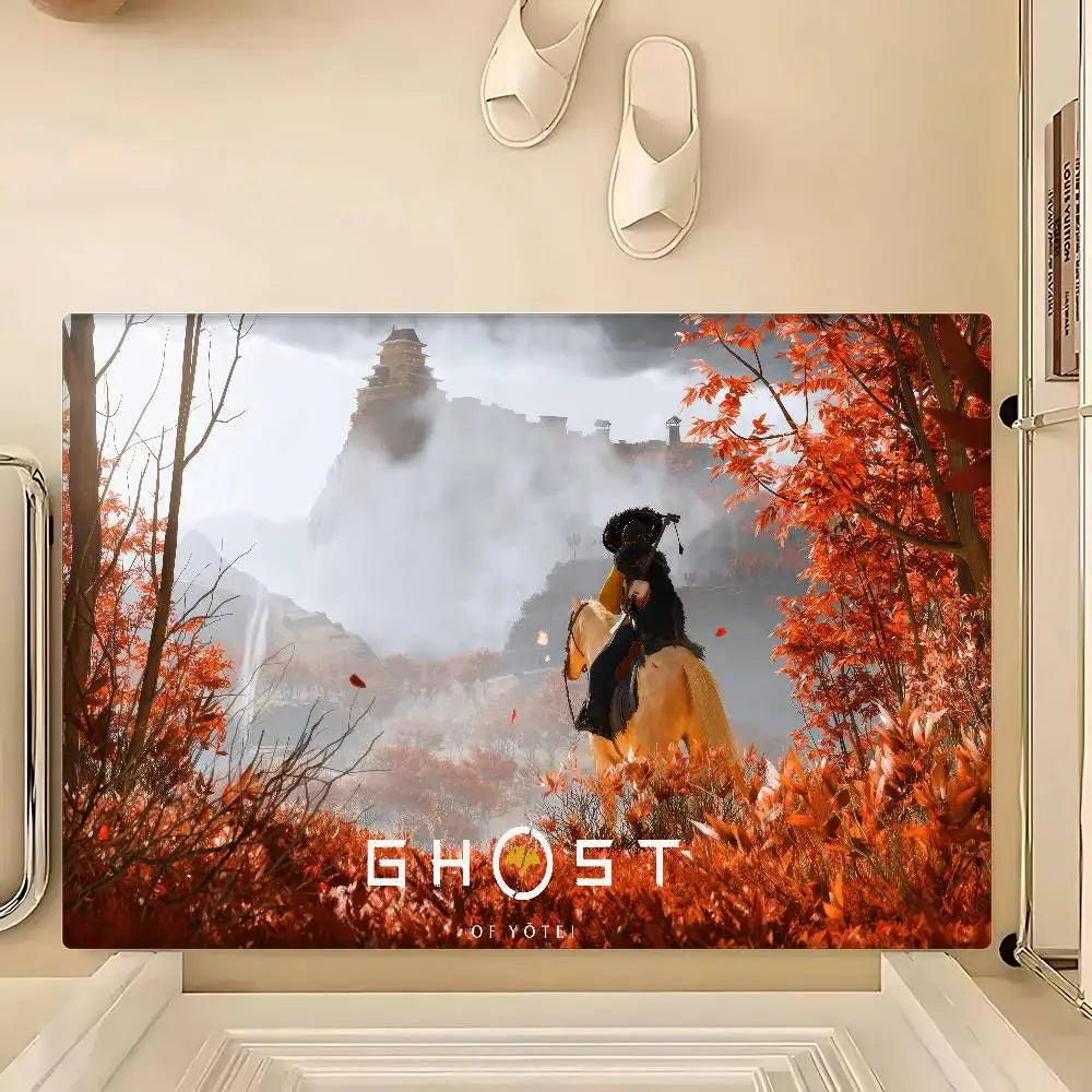 Tapis Ghost Of Yotei - Atsu et Mont Fuji - 1