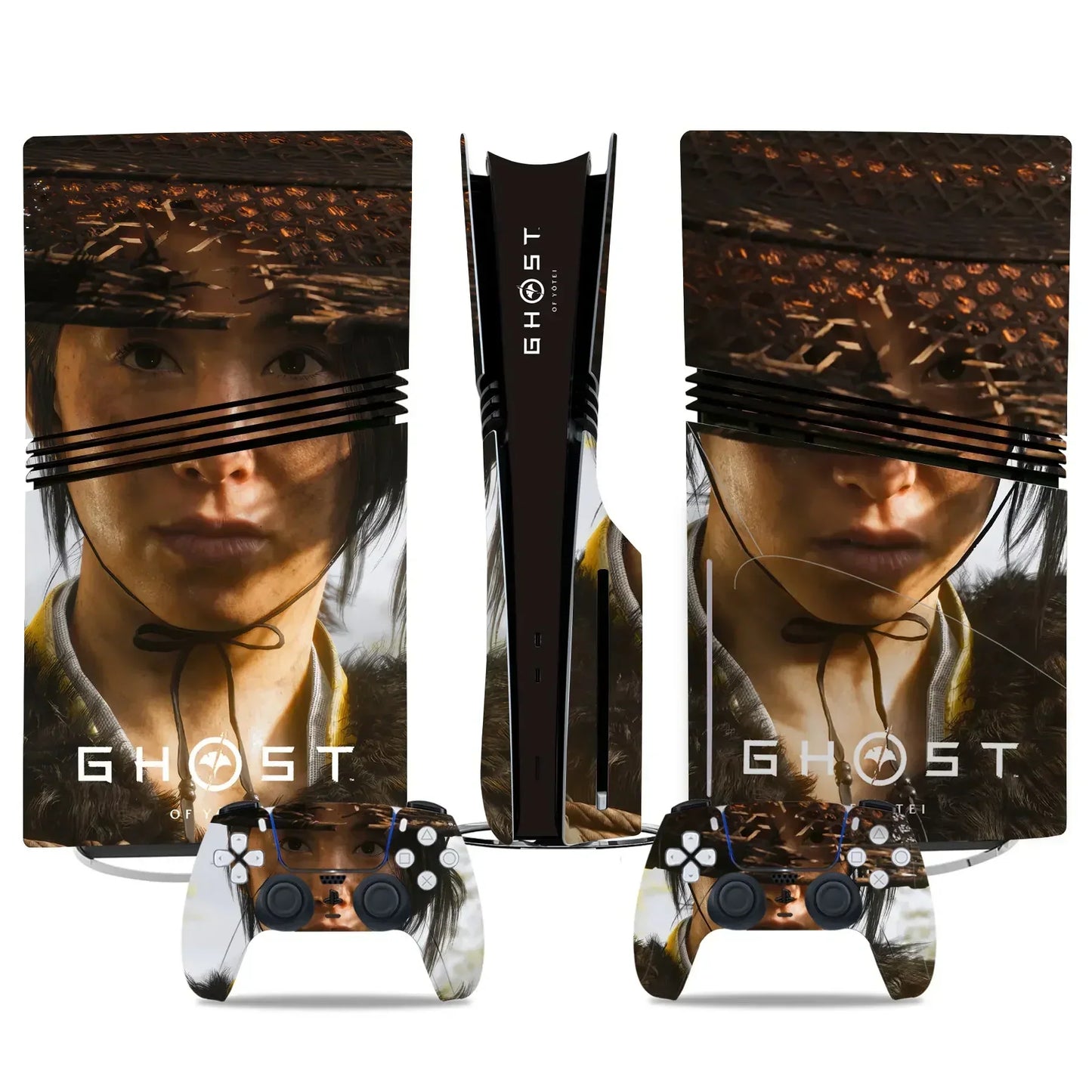 Ghost of Yotei PS5 Skin Vinyl Sticker Aufkleber Cover Konsole Controller Schutzfolie