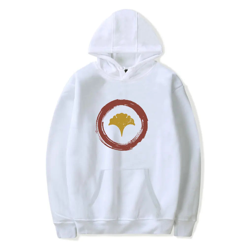 Ghost of Yotei White Hoodie - Yotei Logo
