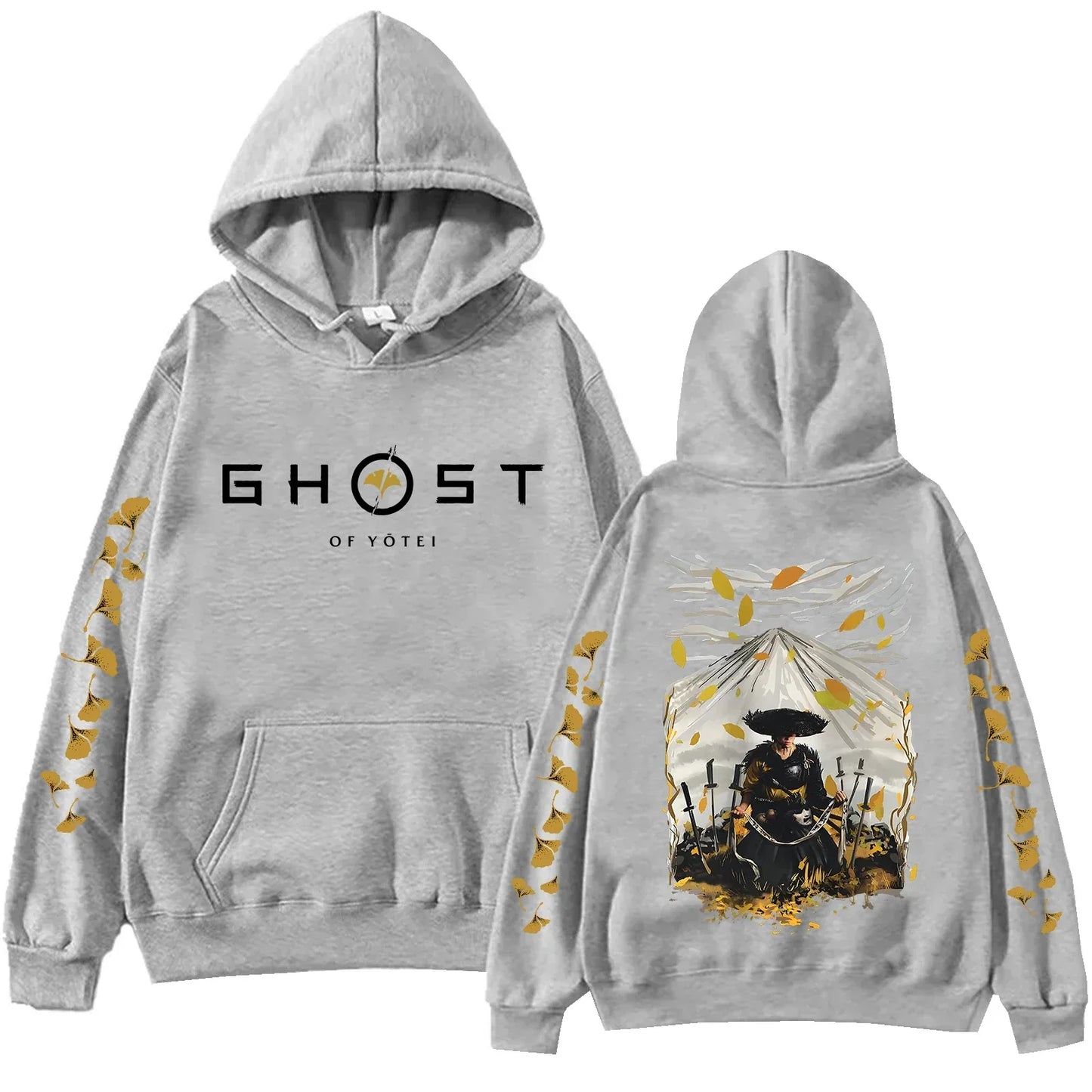 Ghost of Yotei Brown Hoodie - Atsu & Mount Fuji