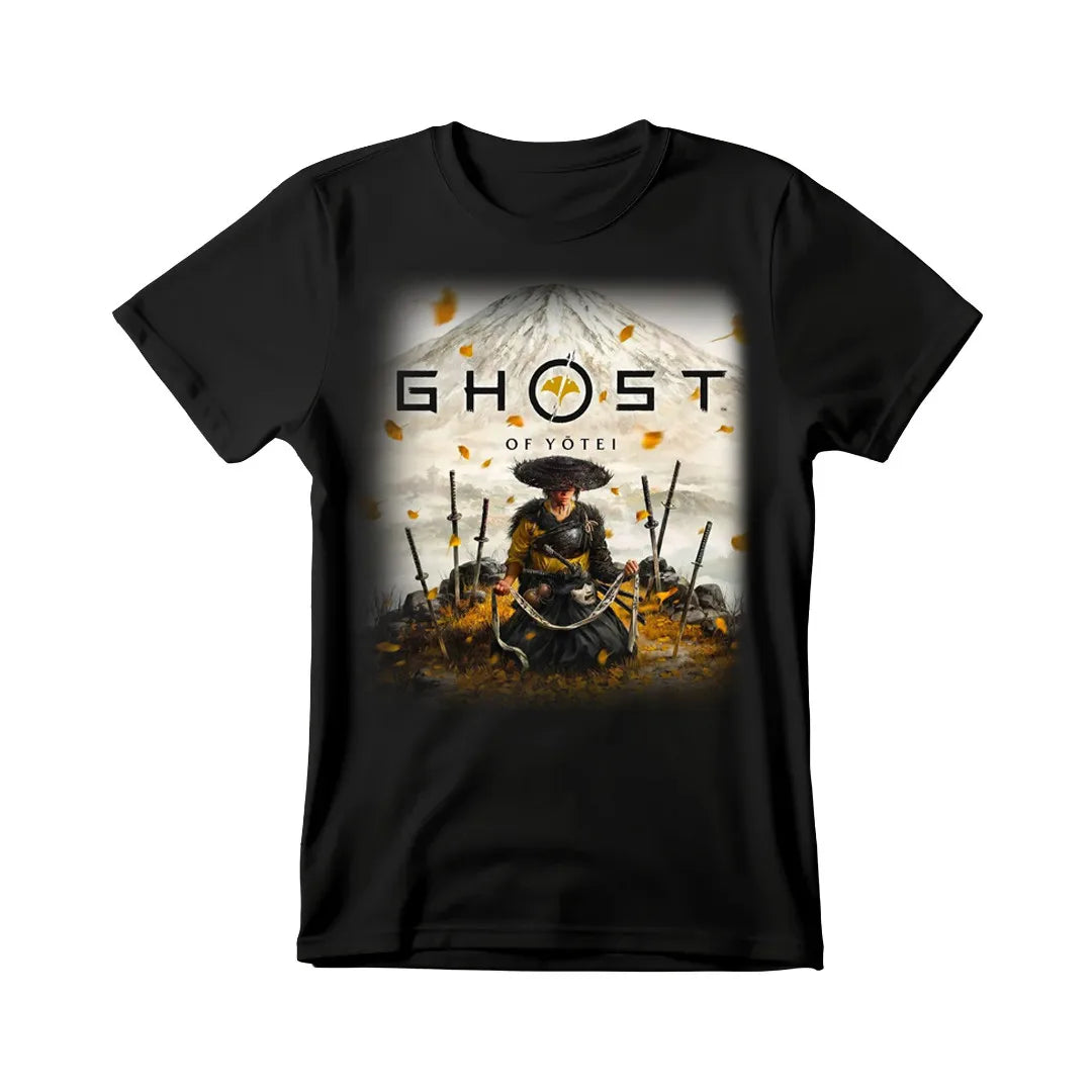 T-shirt Fantôme de Yotei Atsu et Mont Fuji - Plusieurs options de couleurs
