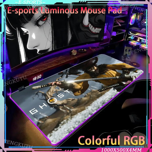 Tapis de souris LED Ghost of Yotei - 13