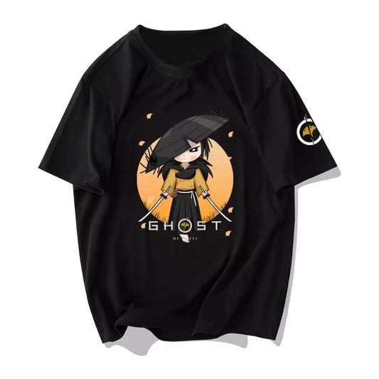 T-shirt Fantôme de Yotei Atsu - Kawaii - Noir - 2