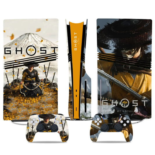 Autocollant en vinyle Ghost of Yotei pour PS5, coque de protection pour manettes de console