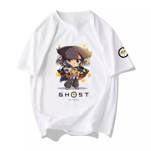 T-shirt Fantôme de Yotei Atsu - Kawaii - Blanc