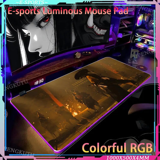 Tapis de souris LED Ghost of Yotei