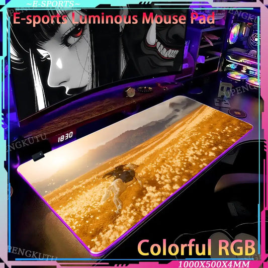 Tapis de souris LED Ghost of Yotei - 6