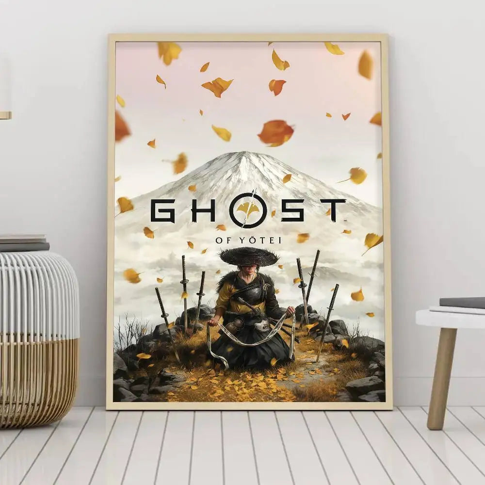 Affiche Fantôme de Yotei - Atsu et Mont Fuji - 1